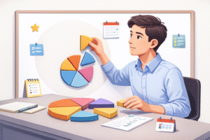 Người trẻ chia nhỏ mục tiêu như chiếc bánh và sắp xếp các phần việc theo mức độ ưu tiên để quản lý thời gian hiệu quả